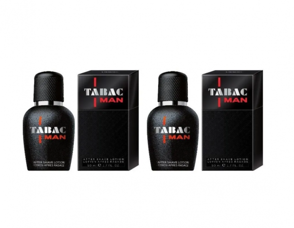 TABAC MAN After Shave Lotion 50ml x 2st, Лосьон после бритья, after shave lotion для мужчин, освежающий уход, мужской аромат, 50 мл x 2 уп