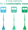 GUM SOFT-PICKS MINTY Interdentalreiniger M, 3 x 40, Межзубные ёршики, зубочистки для зубов с мятным вкусом, очистка межзубных промежутков, мягкие резиновые щетинки, уход за деснами Набор 120 шт (3 х 40)