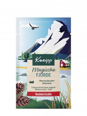 Kneipp Magische Fjorde Badekristalle, 60 g, Kneipp кристаллы для ванны Magische Fjorde с морскими минералами и кедровым маслом, 60 г
