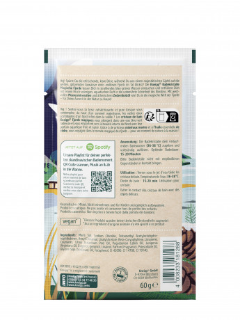 Kneipp Magische Fjorde Badekristalle, 60 g, Kneipp кристаллы для ванны Magische Fjorde с морскими минералами и кедровым маслом, 60 г
