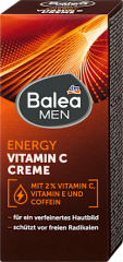 Balea MEN Gesichtscreme Energy Vitamin C, 75 ml, Крем для лица Energy с витаминами C и E для более ровного и свежего вида кожи, 75 мл