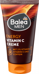 Balea MEN Gesichtscreme Energy Vitamin C, 75 ml, Крем для лица Energy с витаминами C и E для более ровного и свежего вида кожи, 75 мл