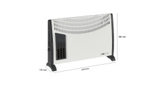 Clatronic Clatronic Konvektorheizung KH 3433, Standkonvektor weiss/schwarz weiss/schwarz Конвектор Clatronic KH 3433, отдельностоящий конвектор белый/черный