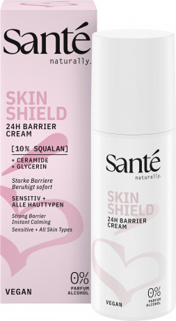 SANTE Skin Shield 24h Barrier Cream, 50 ml, Санте Крем для укрепления кожного барьера Skin Shield 24h с 10% сквалана, церамидом и глицерином, 50 мл