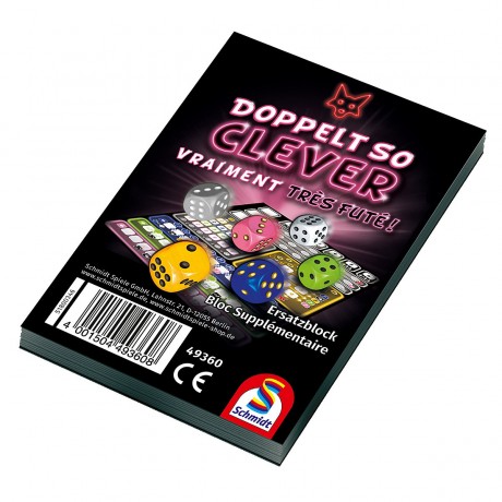 Schmidt Spiele 49360 Doppelt so clever Ersatzblock 49360 Twice as Clever Сменный блок