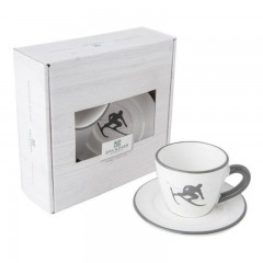 Gmundner Keramik Gmundner Keramik Toni Grau Espresso for you Set 2-tlg. Керамический набор Gmundner Toni Grau для эспрессо 2 шт.