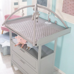 Roba Krabbeldecke mit Spielbogen roba Style grau Игровой коврик с игровой аркой в ??стиле роба серый