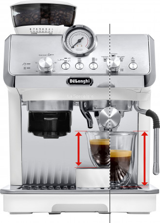 De'Longhi De'Longhi Siebtragermaschine LaSpecialista Arte EC9155.W, weiss, mit MyLatte Art System Фильтр-машина De'Longhi LaSpecialista Arte EC9155.W, белый, с системой MyLatte Art