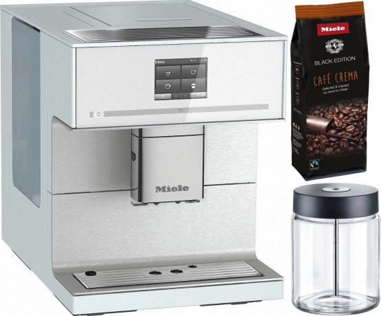 Miele Miele Kaffeevollautomat CM7350 CoffeePassion, inkl. Milchgefass, Kaffeekannenfunktion, Perfekter Milchschaum fur Kaffeespezialitaten Cappuccinatore  Полностью автоматическая кофемашина Miele CM7350 CoffeePassion, включая контейнер для молока, функци