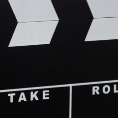 relaxdays Filmklappe schwarz Хлопушка черная