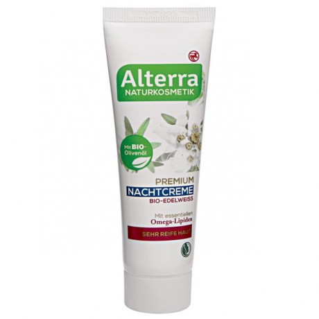 Alterra Nachtcreme Edelweiss Ночной крем Эдельвейс премиум класса 50 г