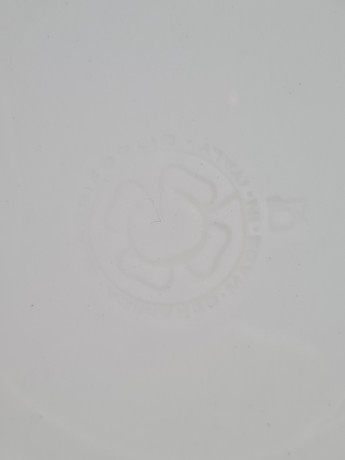 Набор тарелок винтажных "Рождественская елка", 6 шт., фарфор, 24.5 см, Италия, 1970-80гг.