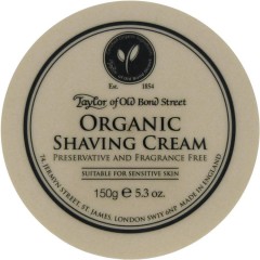 Taylor of old Bond Street Rasurpflege Organic Shaving Cream Мужской крем для лица, 150 г