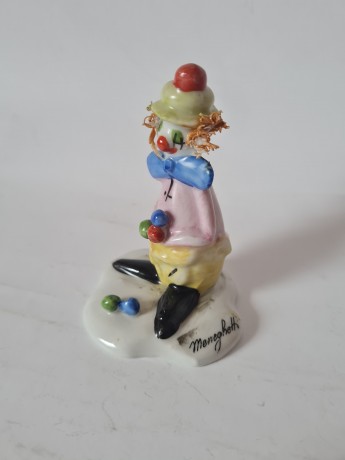 Capodimonte Фарфоровая статуэтка Каподимонте "Клоун", 10см, Италия, 1950-60гг.