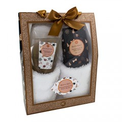 Accentra Badeset Geschenkset Подарочный набор Glitter, fur Wellness, Badespass & Korperpflege, fruchtiger Duft nach Granatapfel & Sheabutter, tolles Wellness-Geschenk fur Sie & Ihn