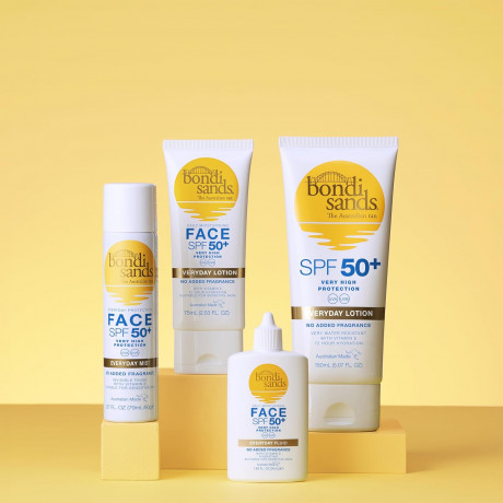 Bondi Sands SPF 50+ Every day Face Lotion Fragrance Free with vitamin E, 72h,  Лосьон для лица SPF 50+ на каждый день, без запаха, 72 часа увлажнения с витамином Е, 75мл