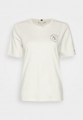 Tommy Hilfiger REGULAR NYC ROUNDALL  Basic T-shirt white heather REGULAR NYC ROUNDALL — Базовая футболка белый вереск
