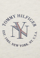 Tommy Hilfiger REGULAR NYC ROUNDALL  Basic T-shirt white heather REGULAR NYC ROUNDALL — Базовая футболка белый вереск