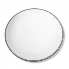 Gmundner Keramik Gmundner Keramik Grauer Rand Speiseteller ohne Fahne Classic 25 cm Керамическая тарелка Gmundner с серым ободком без ободка Classic 25 см