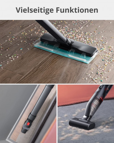 eufy eufy Akku-Stielstaubsauger HomeVac H30 Infinity Akku-Stielstaubsauger schwarz  Беспроводной ручной пылесос eufy HomeVac H30 Infinity беспроводной стержневой пылесос черный