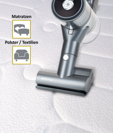 Genius Genius Akku-Bodenstaubsauger Invictus X8 Motorisierte Mini Elektroburste Беспроводной пылесос Genius Invictus X8 с электроприводом, мини-электрическая щетка