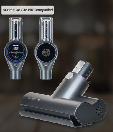 Genius Genius Akku-Bodenstaubsauger Invictus X8 Motorisierte Mini Elektroburste Беспроводной пылесос Genius Invictus X8 с электроприводом, мини-электрическая щетка