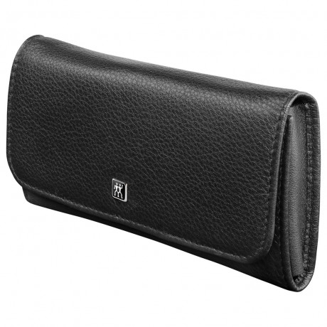ZWILLING  CLASSIC INOX Druckknopf-Etui, Rindleder, schwarz, 5-tlg  Футляр с кнопками CLASSIC INOX, воловья кожа, черный, 5 предметов