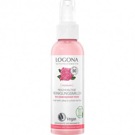 Logona Reichhaltige Reinigungsmilch Bio-Damaszener Rose Насыщенное очищающее молочко с органической дамасской розой