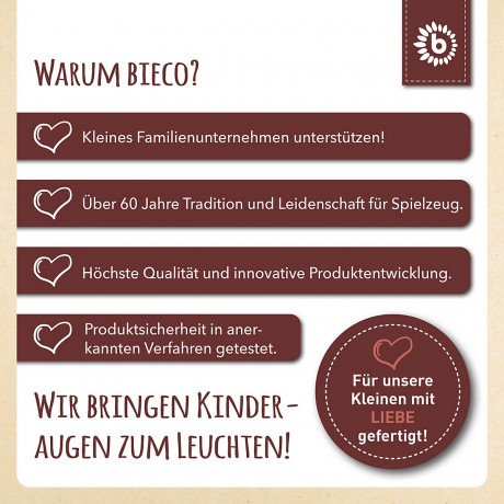 bieco Greifling Holz Natur Baby Beissring O 8cm Greifring mit Silikon Kugeln ab 0 M Beissringe Зажимное кольцо из натурального дерева