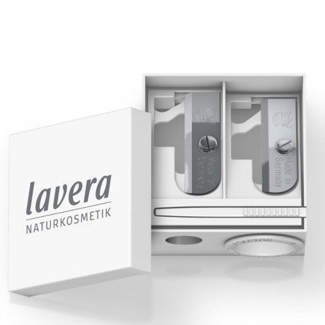 LAVERA Anspitzer, 1 St, Лавера Точилка для косметических карандашей с двумя отверстиями и контейнером для стружки, 1 шт.