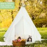 COSTWAY® Tipi Zelt Spielzelt mit Lichterketten 120x120x140cm Игровая палатка Типи с гирляндой 120x120x140см