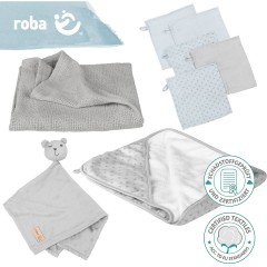 Roba Geschenkset Babypflege Lil Planet grau Подарочный набор по уходу за ребенком Lil Planet серый