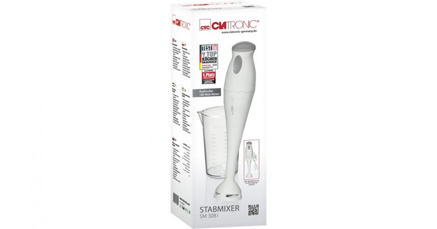 Clatronic Clatronic Stabmixer SM 3081 weiss/hellgrau  weiss/hellgrau Погружной блендер Clatronic SM 3081 белый/светло-серый