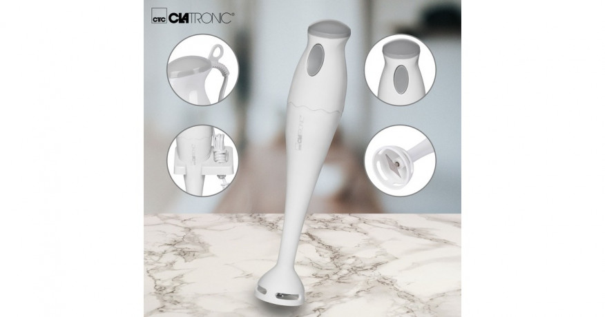 Clatronic Clatronic Stabmixer SM 3081 weiss/hellgrau  weiss/hellgrau Погружной блендер Clatronic SM 3081 белый/светло-серый