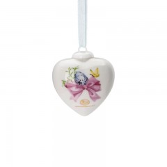 Hutschenreuther Hutschenreuther Fruhlingsgrusse Porzellan-Mini-Herz 'Sonnenhut' h: 4,5 cm Фарфоровое мини-сердечко Hutschenreuther Spring Greetings &quot;Sun Hat&quot;, высота: 4,5 см