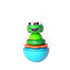 HESS Holzspielzeug Stehaufmannchen Frosch Деревянная игрушка стоячая лягушка