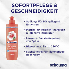 Schauma 5&amp;5 Stronger for Longer Multitalent-Kur, 300 ml, Schauma многофункциональная маска Stronger for Longer с 5 способами применения, 5 эффектами, гибискусом, розмарином и провитамином B5, 300 мл