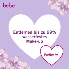 bebe milde Reinigungstuecher Vorteilspack, 50 Stueck, bebe мягкие салфетки для снятия макияжа с алоэ вера и пантенолом, большая упаковка, 50 шт.