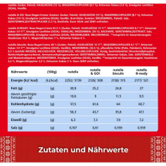 nutella Adventskalender, 24 Geschenke, 528 g, большой адвент-календарь Nutella с 24 подарками, 528 г
