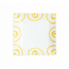 Gmundner Keramik Gmundner Keramik Gelbgeflammt Snackschale 11x11x2,8 cm Миска для закусок Gmundner керамическая с желтым пламенем 11x11x2,8 см