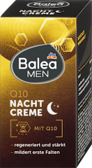 Balea MEN Nachtcreme Q10, 50 ml, Ночной крем Q10 для увлажнения и ухода за лицом, 50 мл