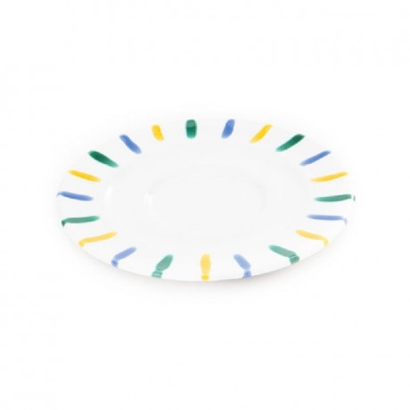 Gmundner Keramik Gmundner Keramik Buntgeflammt Kaffee-Untertasse Gourmet d: 16 cm Gmundner керамическое блюдце для кофе с разноцветным пламенем Gourmet d: 16 см