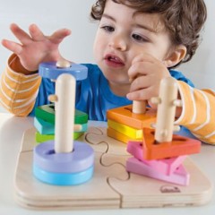 HAPE Kreatives Steckpuzzle 16tlg. Креативный подключаемый пазл 16 деталей.