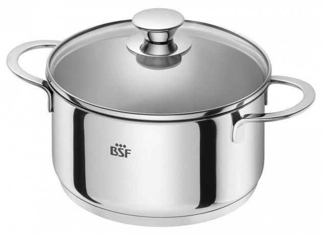 BSF BSF Topfset 5-tlg. BORDEAUX silber Набор кастрюль BSF, 5 шт. БОРДО