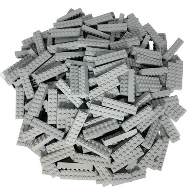 LEGO LEGO 2x8 Steine Hellgrau - 100 Stuck - Light Bluish Grey 3007 LEGO 2x8 Bricks Light Grey — 100 штук — светло-голубовато-серый 3007