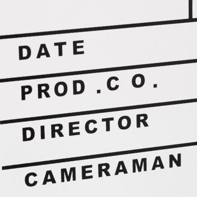 relaxdays Filmklappe weiss Хлопушка белая