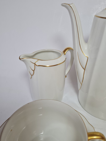 Mitterteich Чайный сервиз на 2 персоны с позолоченным ободком, Германия, 1960-70гг.