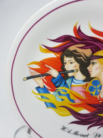 Kollektion W.A. Mozart Декоративная тарелка "Волшебная флейта", 19 x 2,5 см, Германия, 1960-70гг.