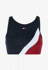 Tommy Hilfiger COLOUR-BLOCK Medium support sports bra desert sky COLOR BLOCK Спортивный бюстгальтер со средней поддержкой небо пустыни