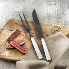 Robbe &amp; Berking Robbe &amp; Berking Riva - 150 g versilbert Tranchierset Frozen Black 2-tlg. Robbe &amp;amp; Berking Riva - Набор для резьбы по дереву, 150 гр., Frozen Black, 2 предм.